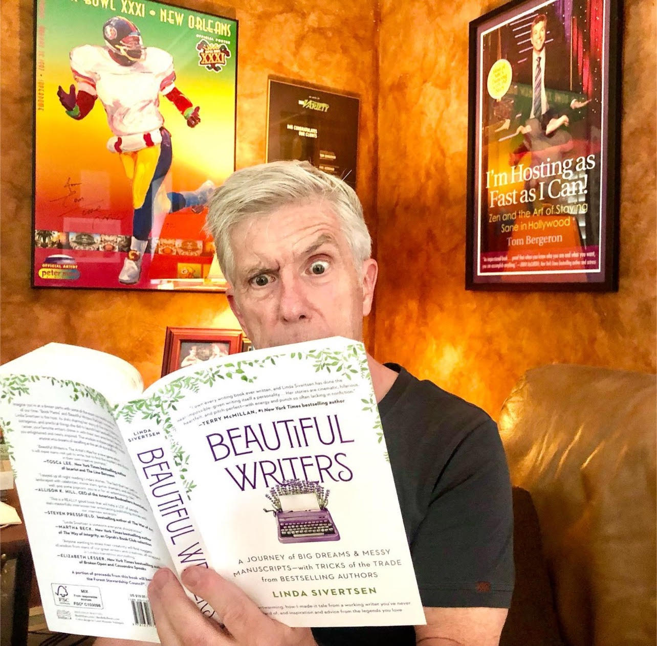 Tom Bergeron reading Beautiful Writers