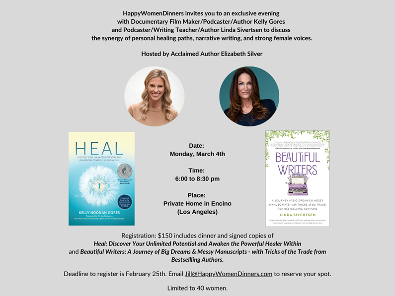 A Magical Night of Book Talk & Sisterhood w/ Kelly Gores & Me in LA!